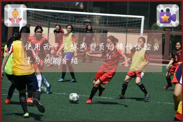 使用西甲买球网首页的操作体验分享与功能介绍